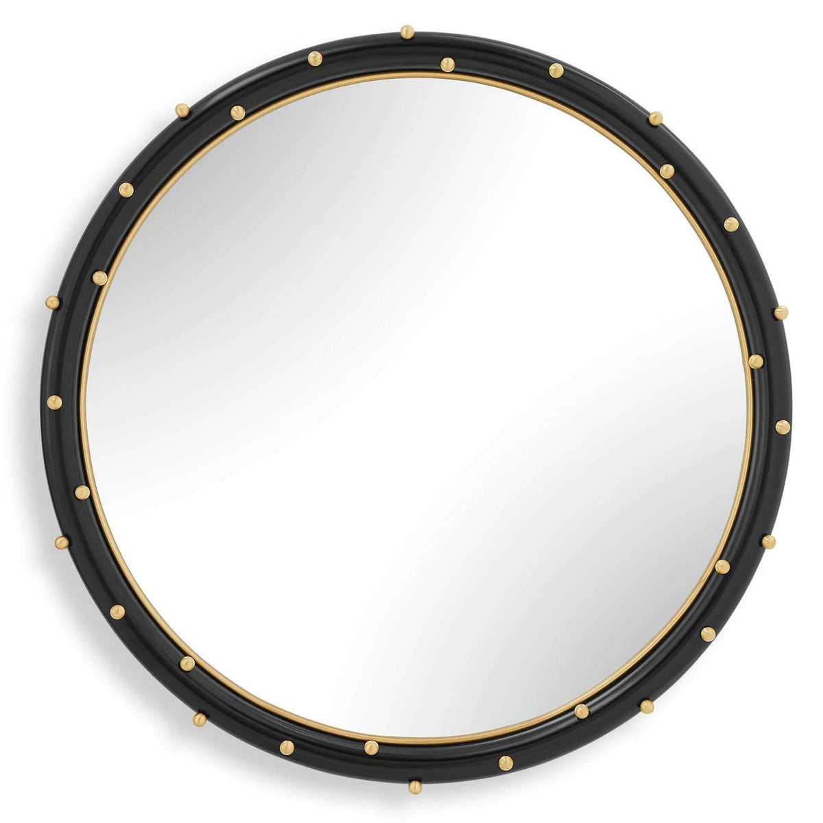 Uttermost Mirrors Helia Brass Round Mirror House of Isabella UK