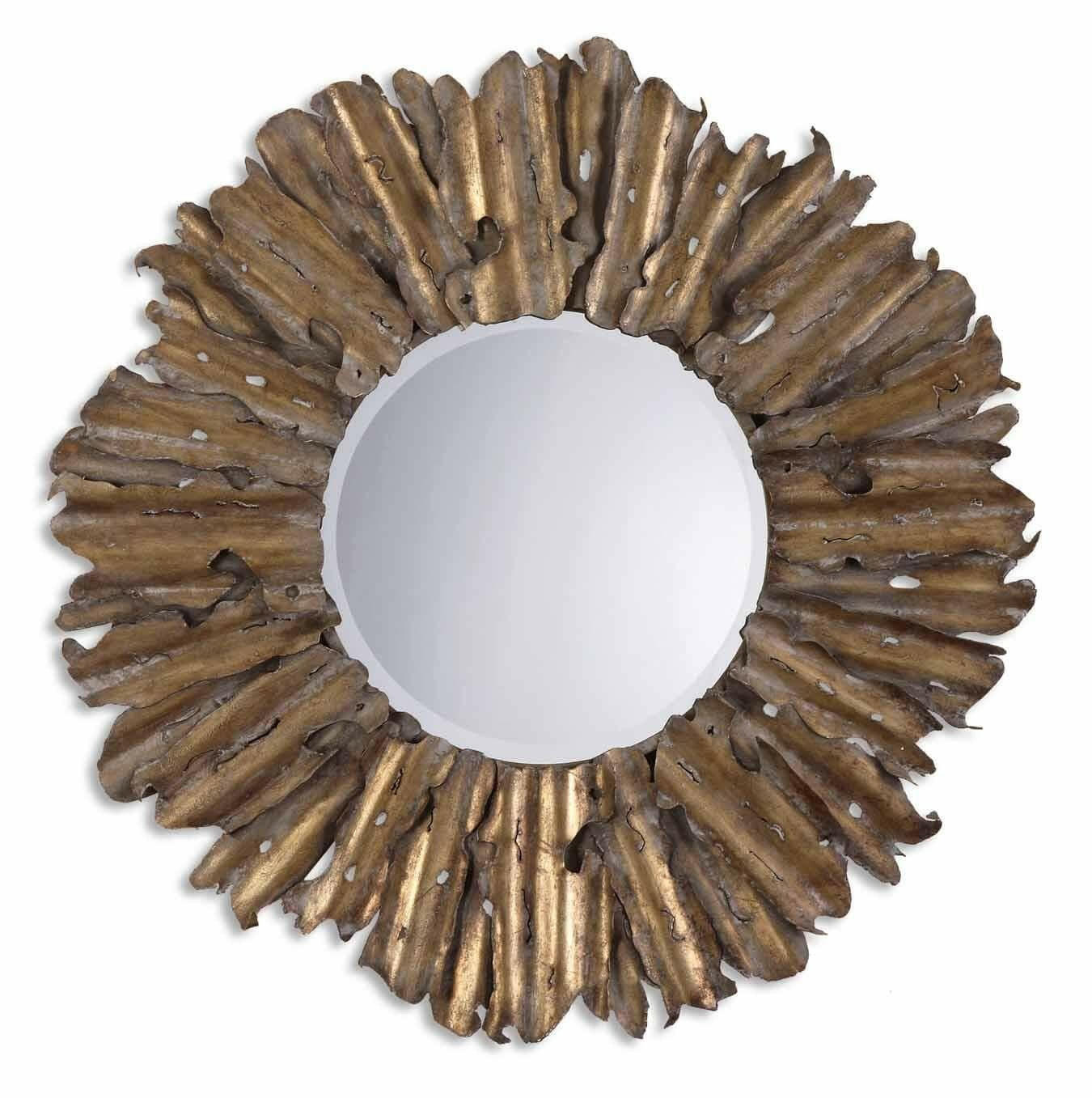 Uttermost Mirrors Hemani Antique Gold Mirror House of Isabella UK