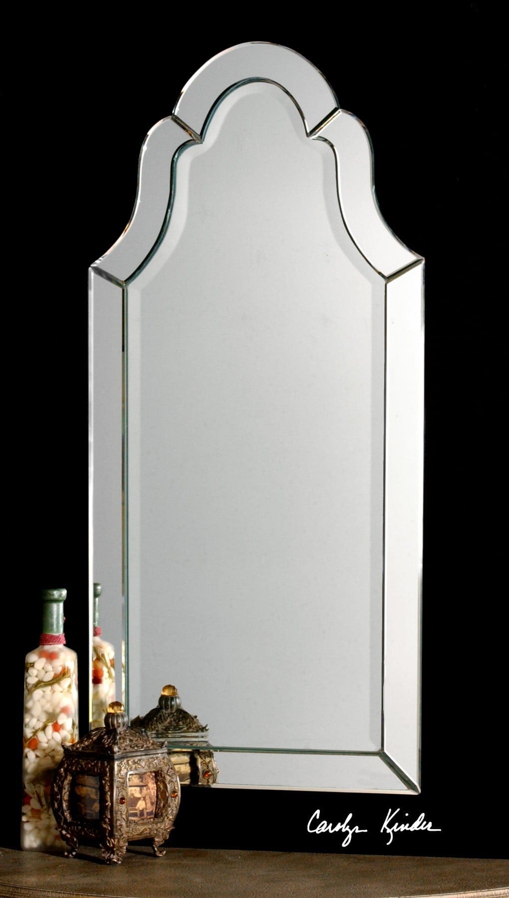 Uttermost Mirrors Hovan Frameless Arched Mirror House of Isabella UK