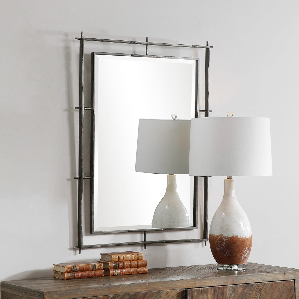 Uttermost Mirrors Ironworks Industrial Mirror House of Isabella UK