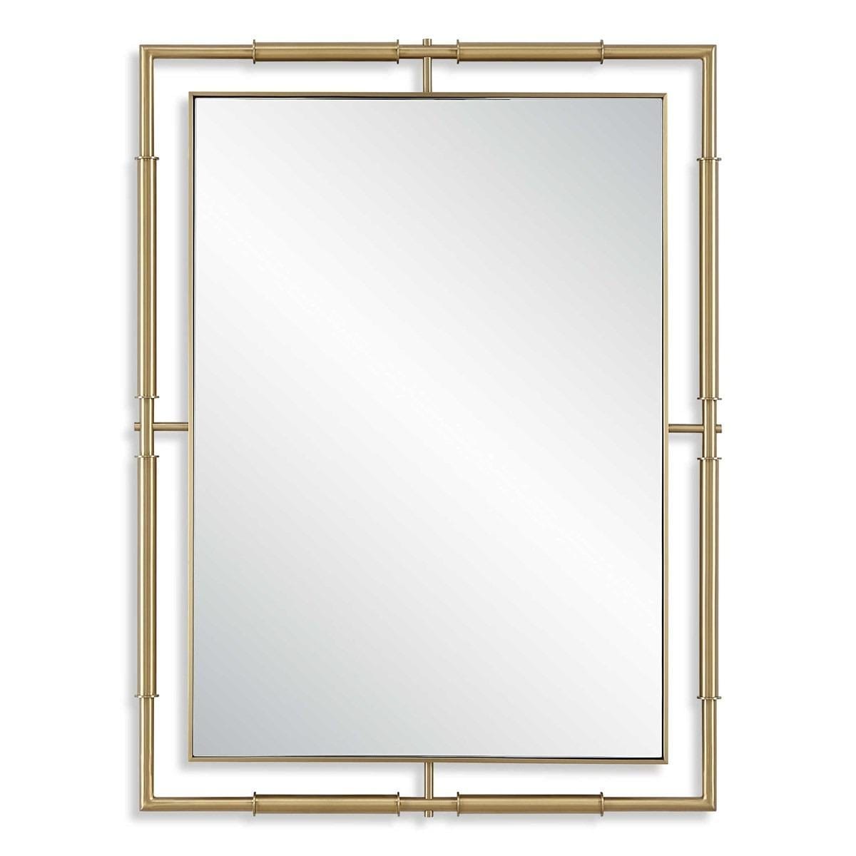 Uttermost Mirrors It's All Connected Rectangle Brass Mirror House of Isabella UK