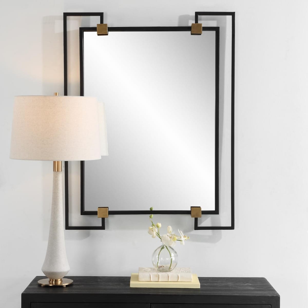 Uttermost Mirrors Ivey Rectangle Industrial Mirror House of Isabella UK