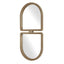 Uttermost Mirrors Jacques Art Deco Gold Mirror House of Isabella UK