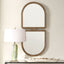 Uttermost Mirrors Jacques Art Deco Gold Mirror House of Isabella UK
