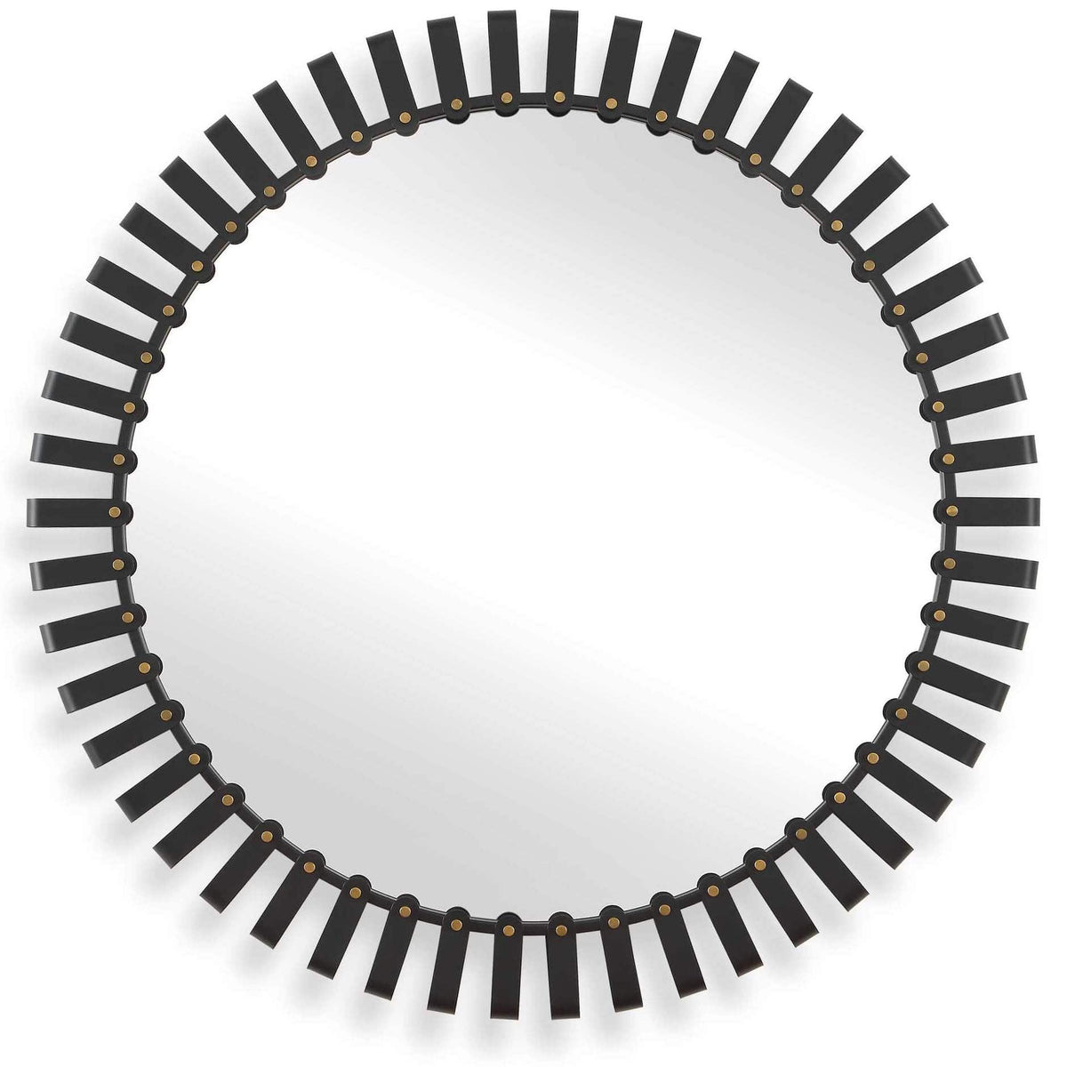Uttermost Mirrors Jael Round Iron Bands Mirror House of Isabella UK