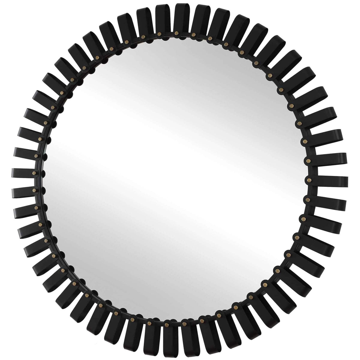 Uttermost Mirrors Jael Round Iron Bands Mirror House of Isabella UK
