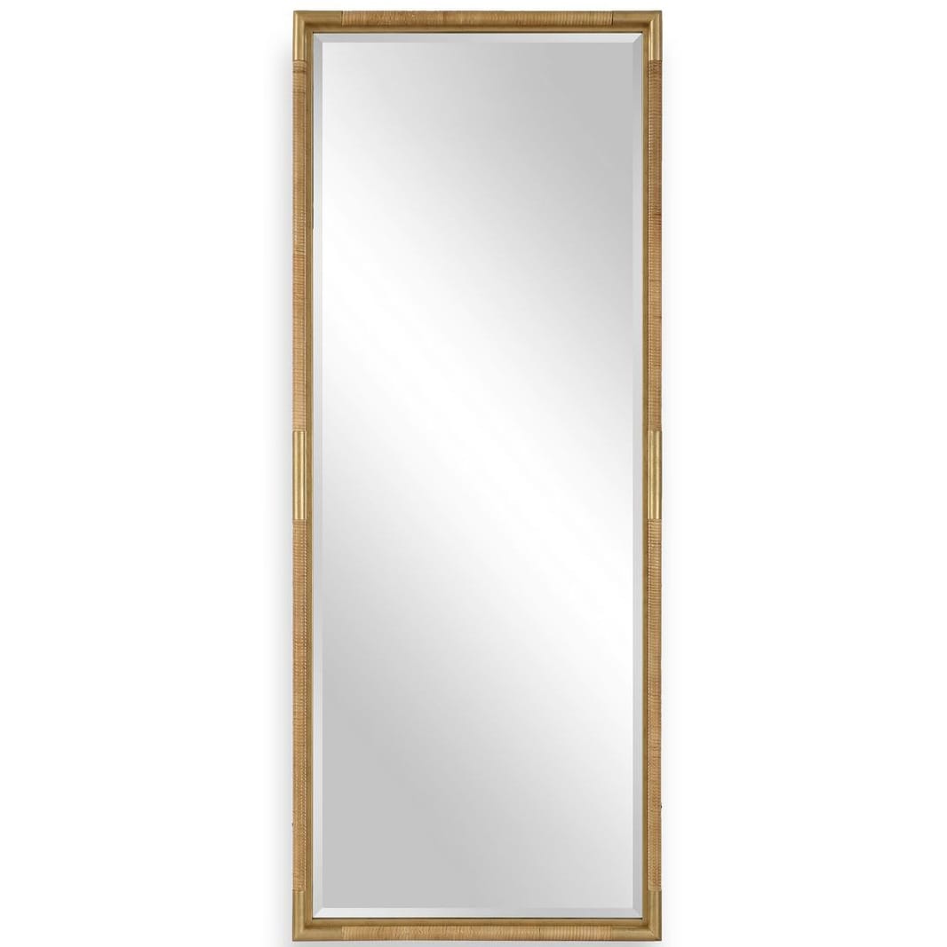 Uttermost Mirrors Kampar Full Length Rattan Tall Mirror House of Isabella UK