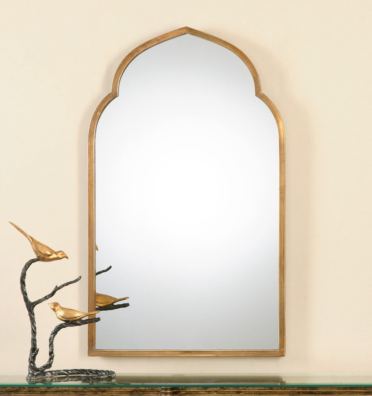 Uttermost Mirrors Kenitra Gold Arch Mirror House of Isabella UK