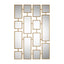 Uttermost Mirrors Kennon Forged Gold Rectangles Mirror House of Isabella UK