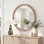 Uttermost Mirrors Landry Round Light Wood Mirror House of Isabella UK