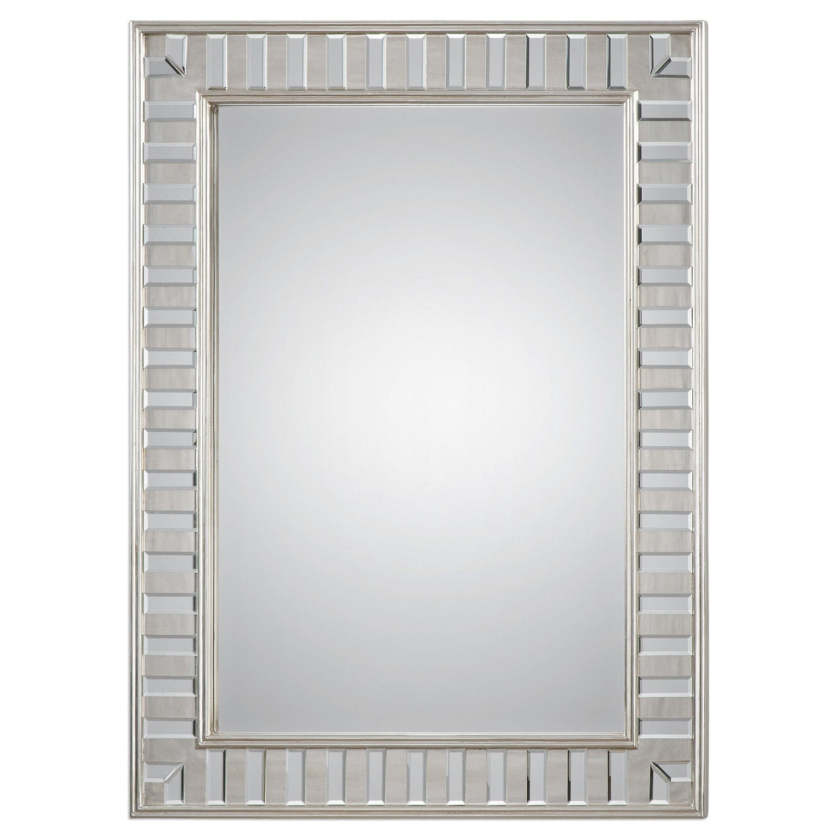 Uttermost Mirrors Lanester Silver Leaf Mirror House of Isabella UK