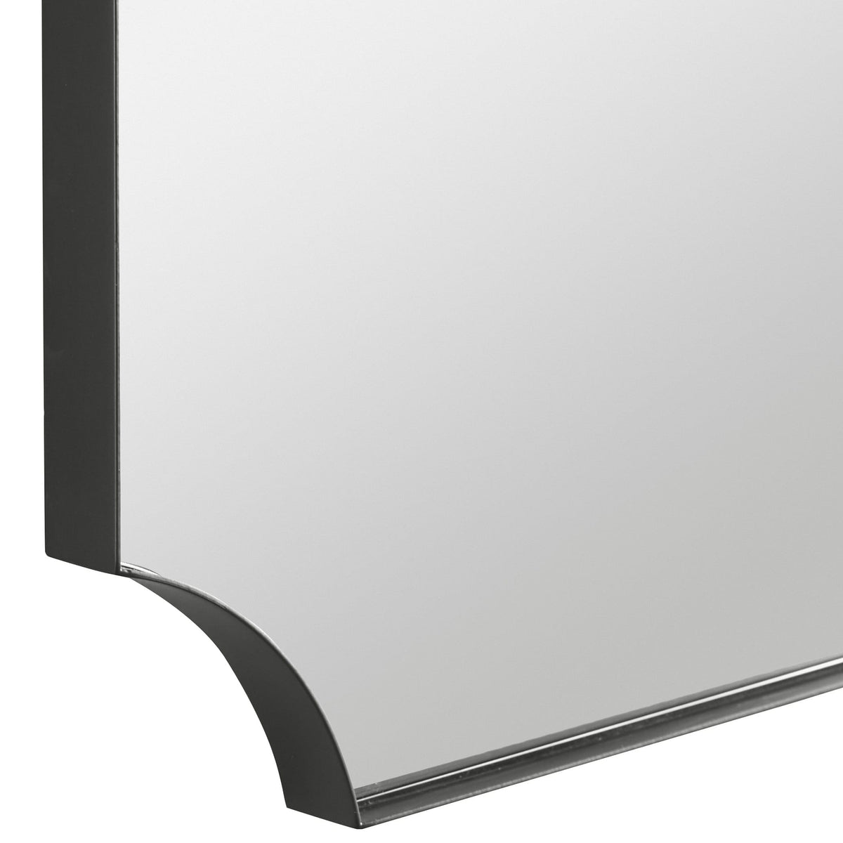Uttermost Mirrors Lennox Black Scalloped Corner Mirror House of Isabella UK