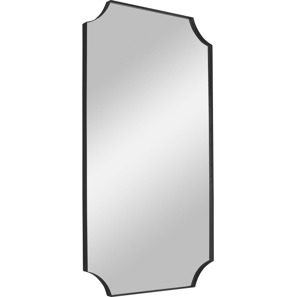 Uttermost Mirrors Lennox Black Scalloped Corner Mirror House of Isabella UK