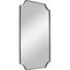Uttermost Mirrors Lennox Black Scalloped Corner Mirror House of Isabella UK