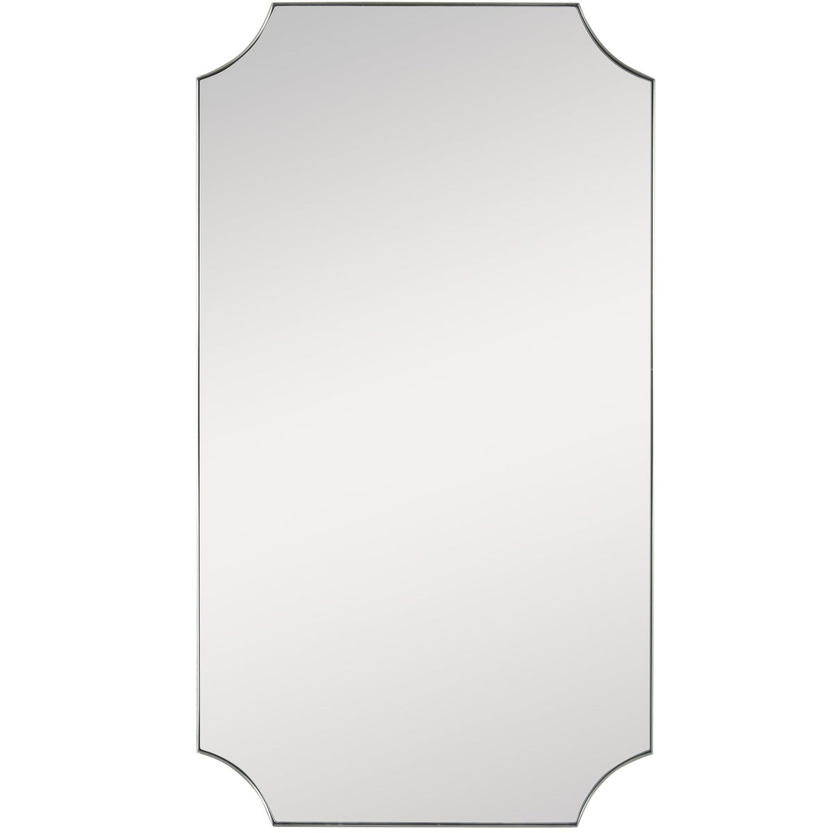 Uttermost Mirrors Lennox Brass Scalloped Corner Mirror House of Isabella UK