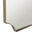 Uttermost Mirrors Lennox Brass Scalloped Corner Mirror House of Isabella UK