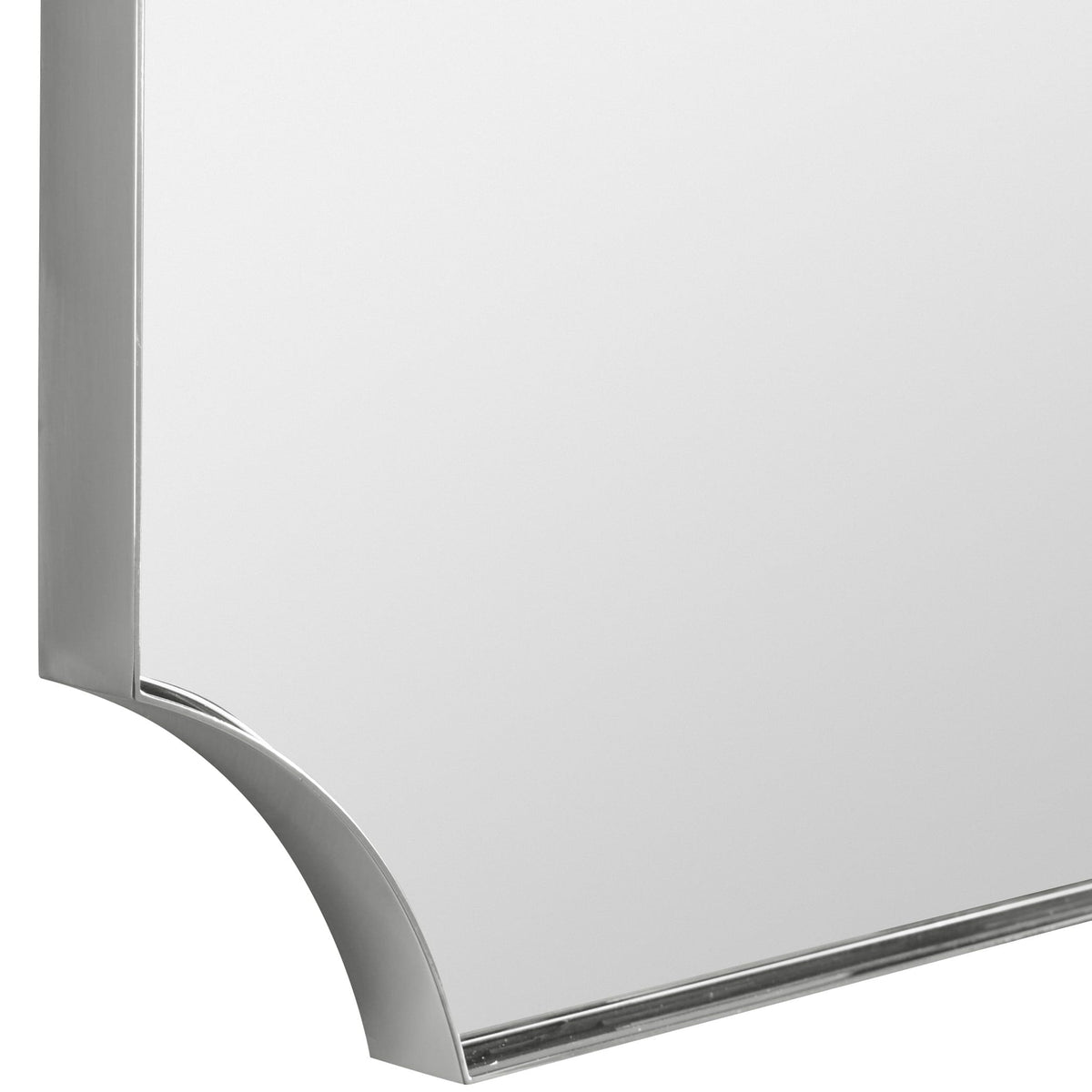 Uttermost Mirrors Lennox Nickel Scalloped Corner Mirror House of Isabella UK