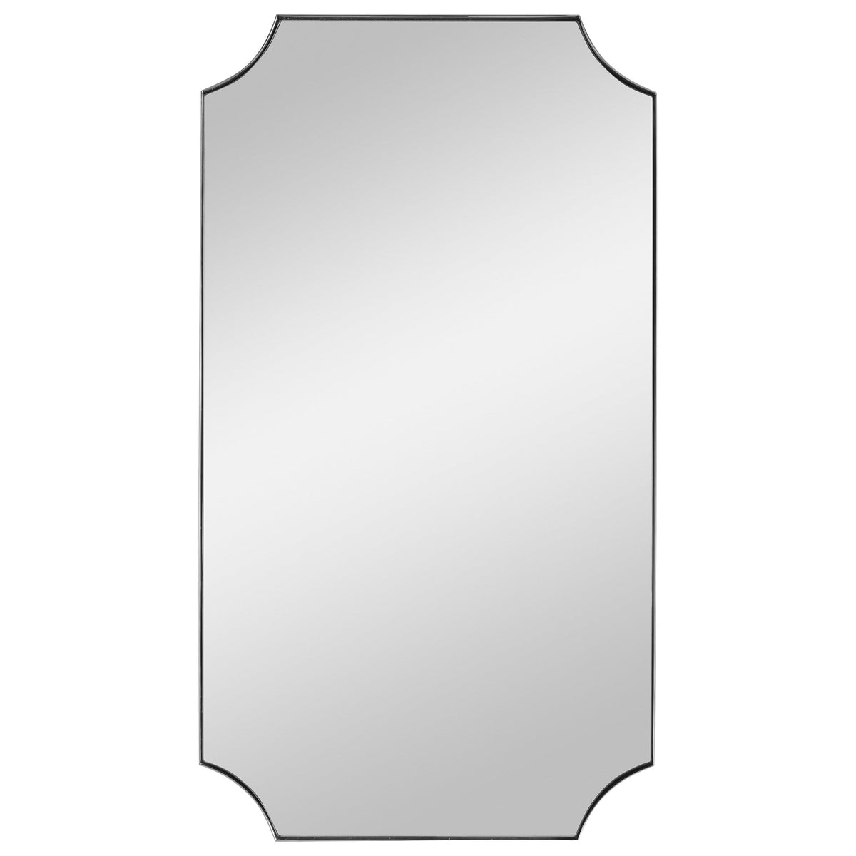 Uttermost Mirrors Lennox Nickel Scalloped Corner Mirror House of Isabella UK