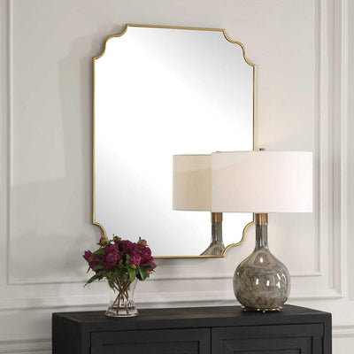 Uttermost Mirrors Lennyn Gold Vanity Mirror House of Isabella UK