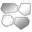 Uttermost Mirrors Linneah Black Mirrors, Set/4 House of Isabella UK