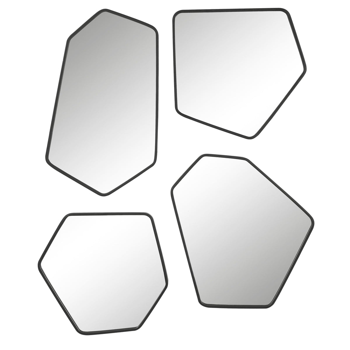 Uttermost Mirrors Linneah Black Mirrors, Set/4 House of Isabella UK