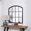 Uttermost Mirrors Lyda Aged Black Arch Mirror House of Isabella UK