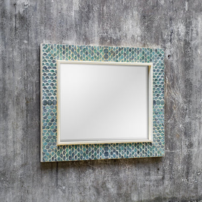 Uttermost Mirrors Makaria Coastal Blue Mirror House of Isabella UK