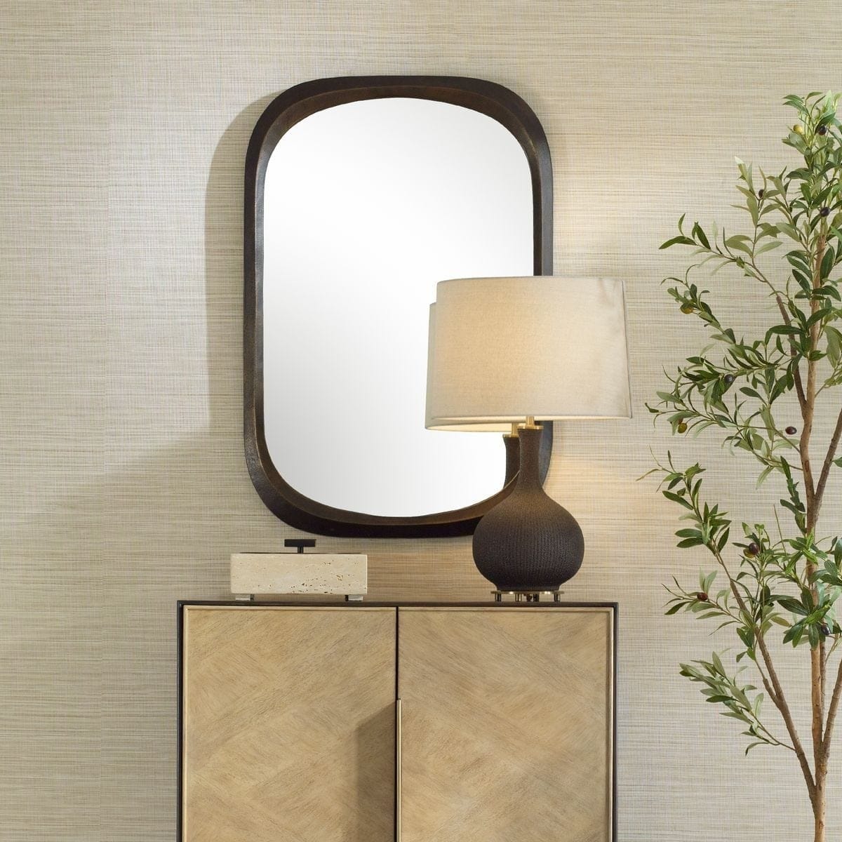 Uttermost Mirrors Malone Bronze Mirror House of Isabella UK
