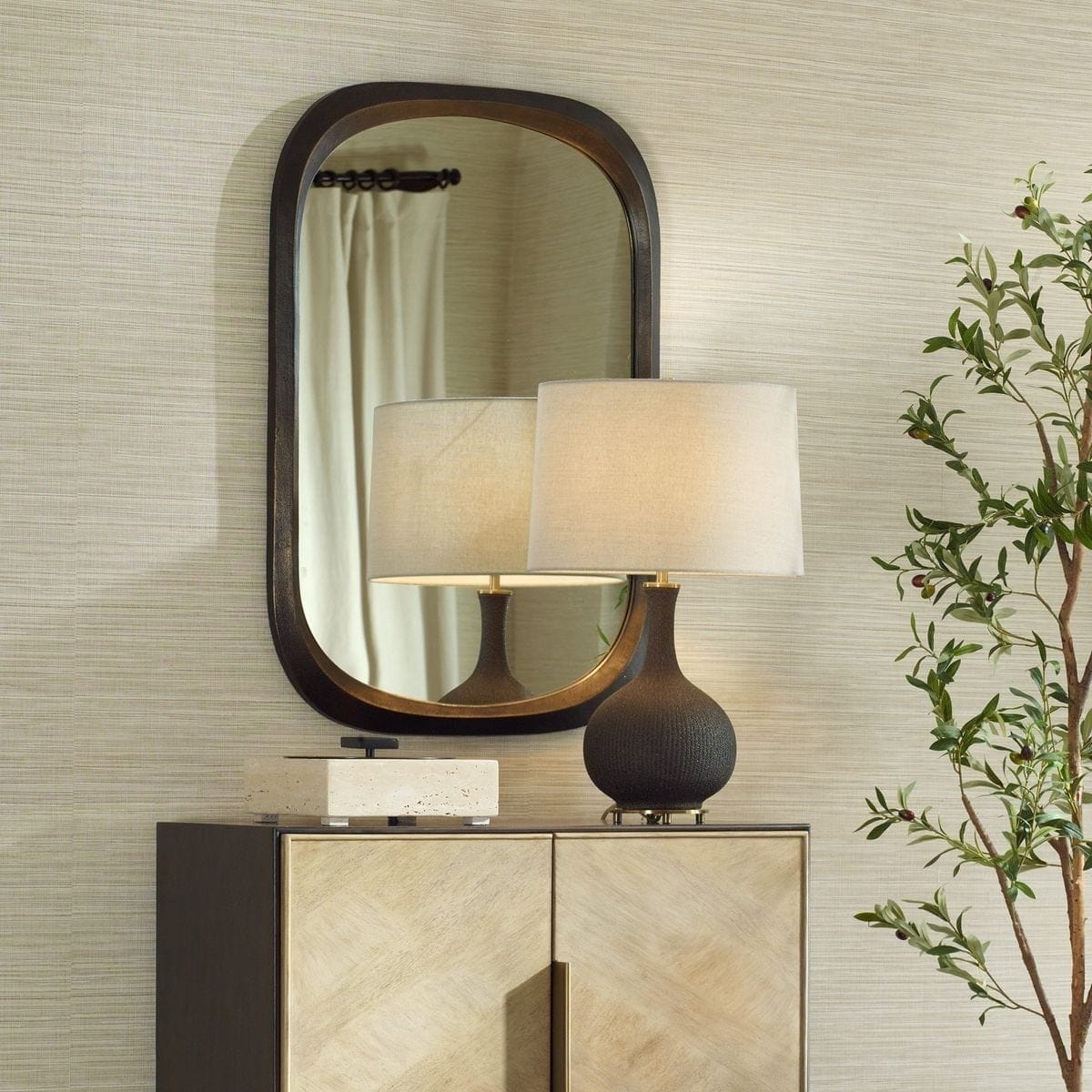 Uttermost Mirrors Malone Bronze Mirror House of Isabella UK