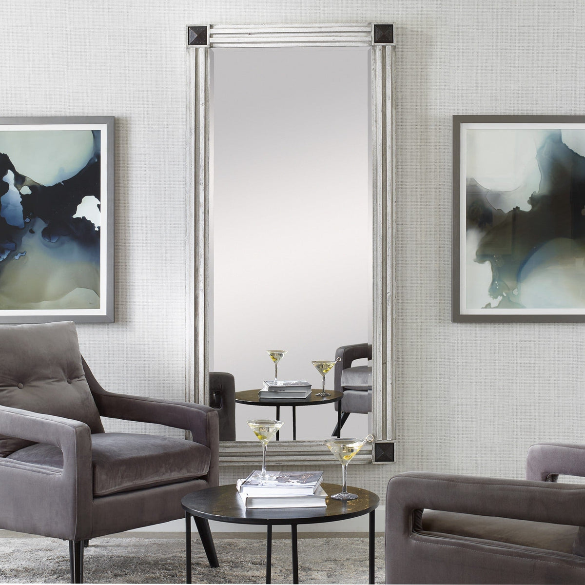 Uttermost Mirrors Manor Distressed Oversized Mirror House of Isabella UK