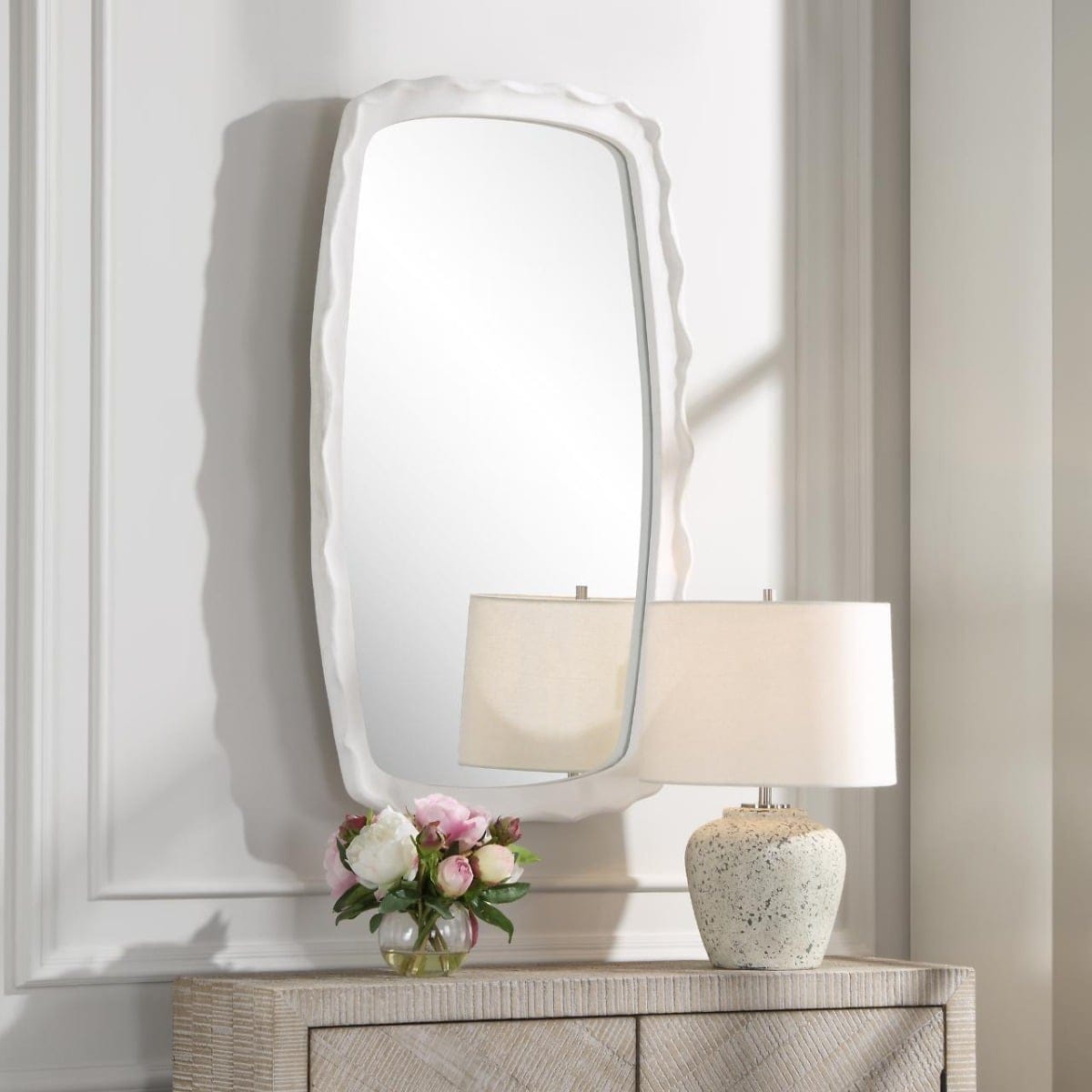 Uttermost Mirrors Marbella White Mirror House of Isabella UK