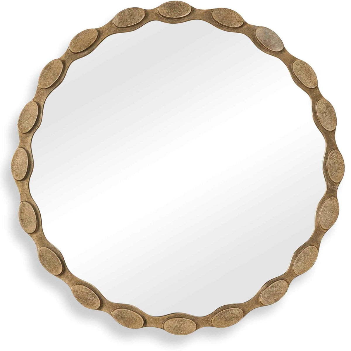 Uttermost Mirrors Marietta Round Brass Mirror House of Isabella UK