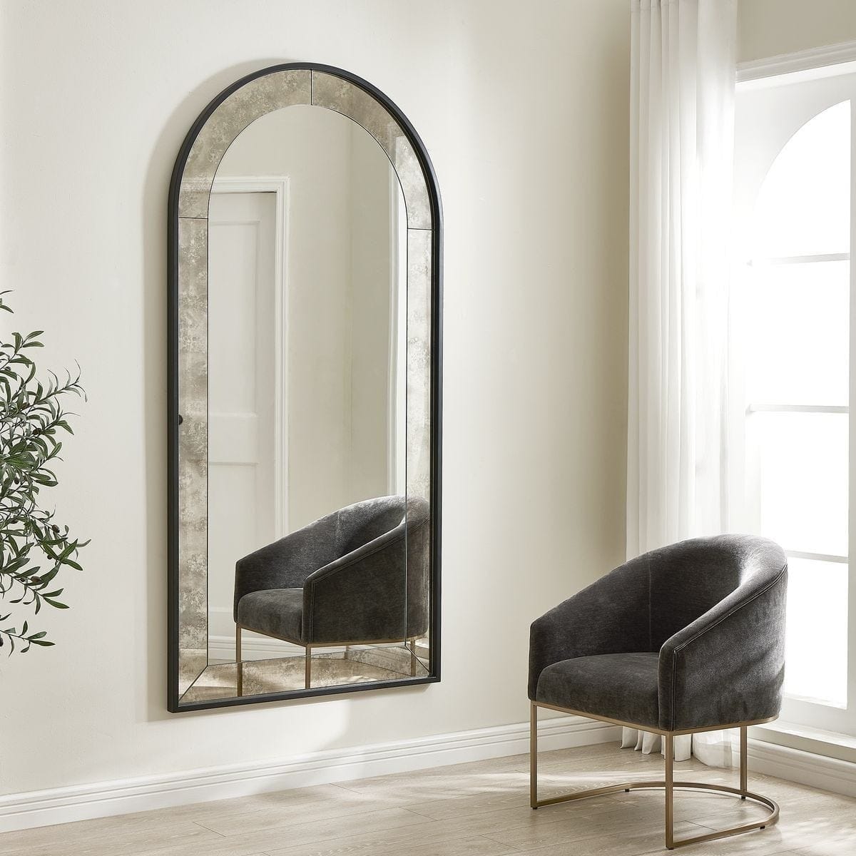 Uttermost Mirrors Marlowe Antique Arch Mirror House of Isabella UK