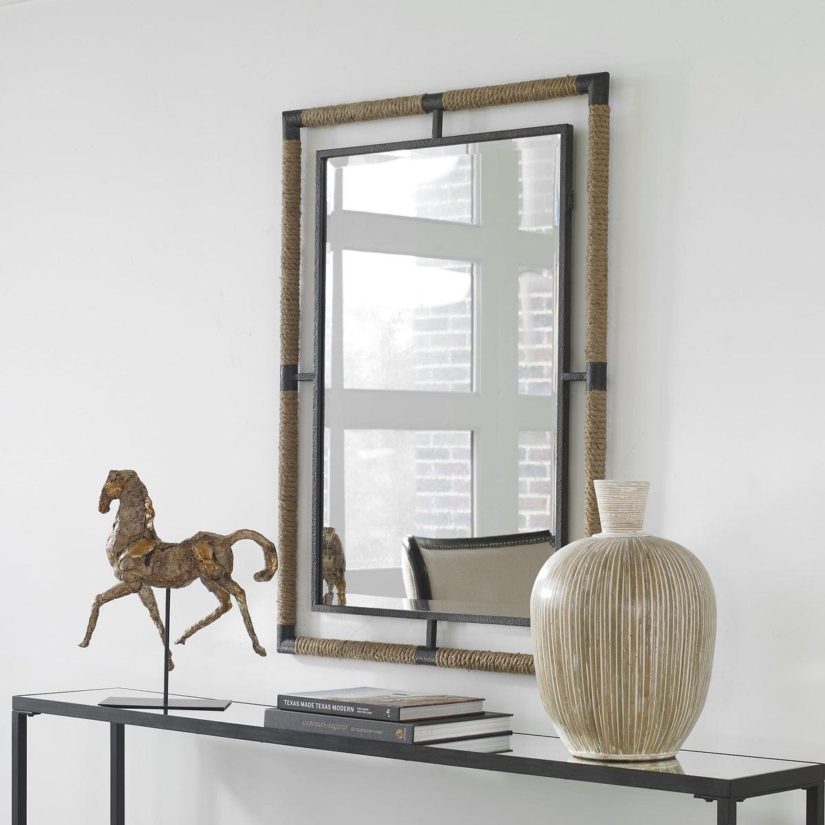 Uttermost Mirrors Melville Iron & Rope Mirror House of Isabella UK
