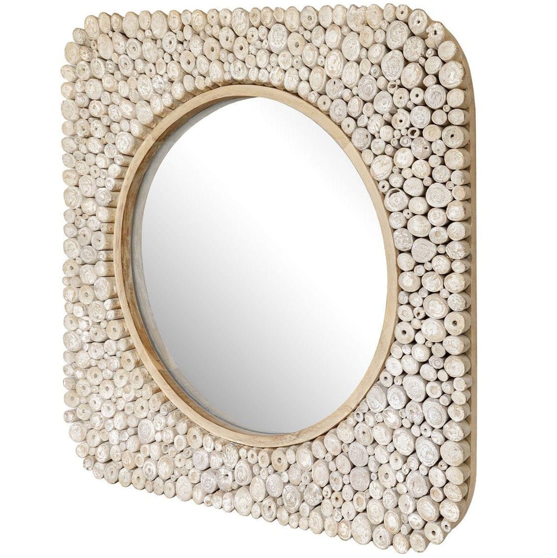 Uttermost Mirrors Merak Teak Mosaic Mirror House of Isabella UK