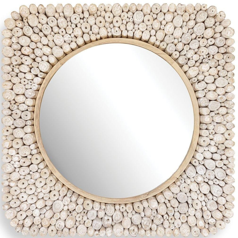 Uttermost Mirrors Merak Teak Mosaic Mirror House of Isabella UK