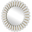 Uttermost Mirrors Miran White Glass Round Mirror House of Isabella UK