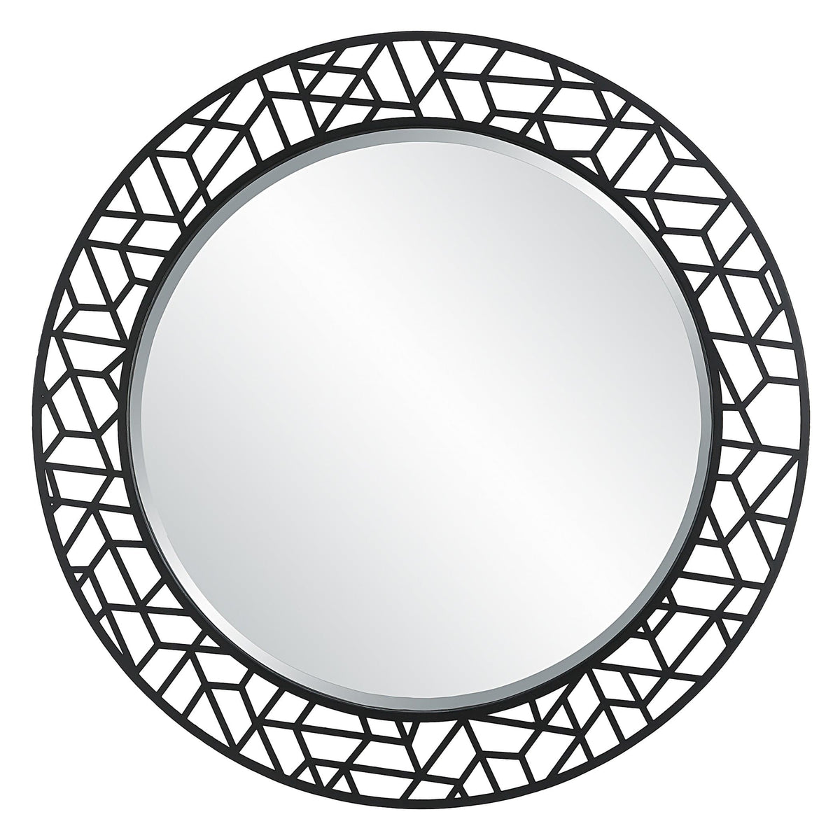 Uttermost Mirrors Mosaic Metal Round Mirror House of Isabella UK