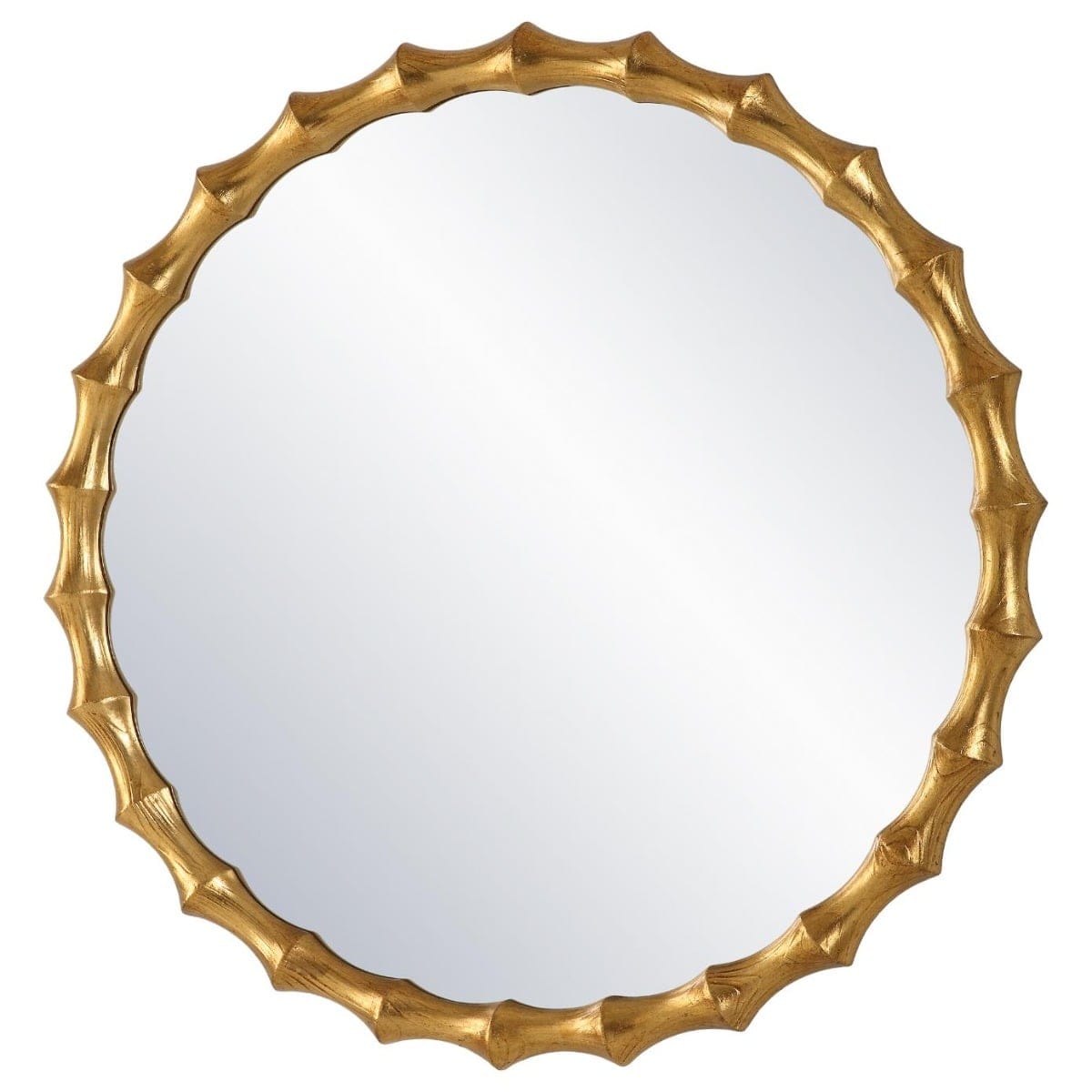 Uttermost Mirrors Nacala Round Gold Mirror House of Isabella UK