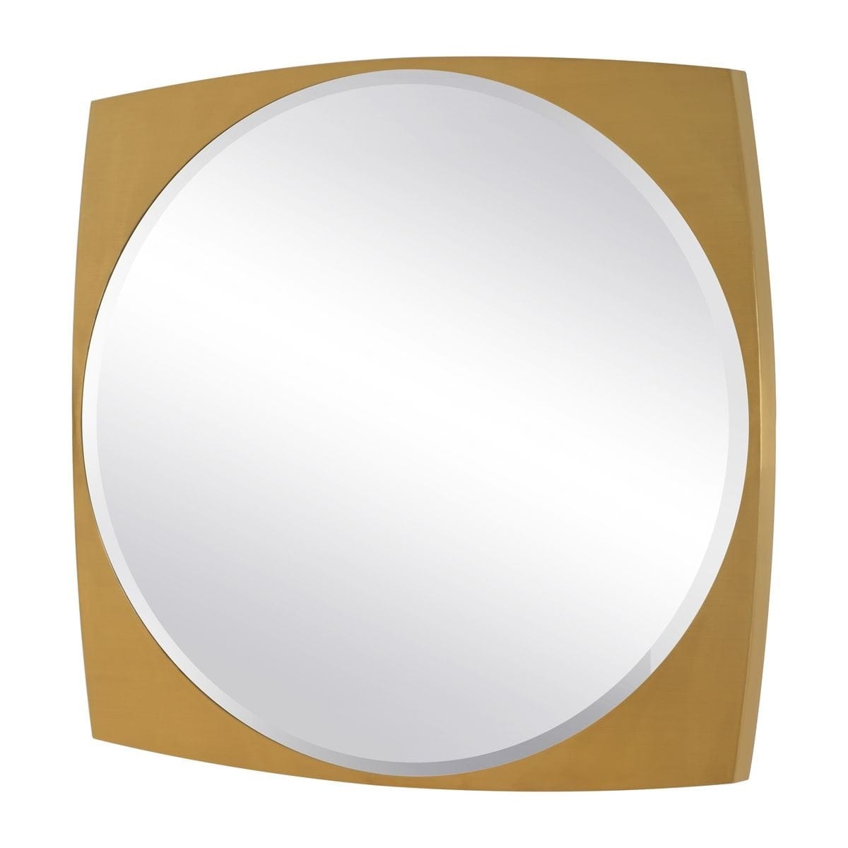 Uttermost Mirrors Neilia Round Brass Mirror House of Isabella UK