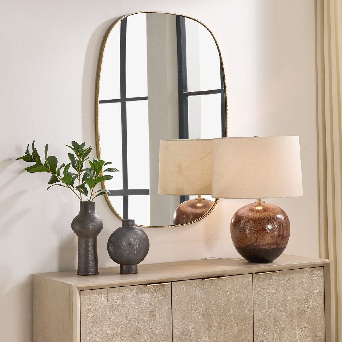 Uttermost Mirrors Nidia Mirror in Antique Gold House of Isabella UK