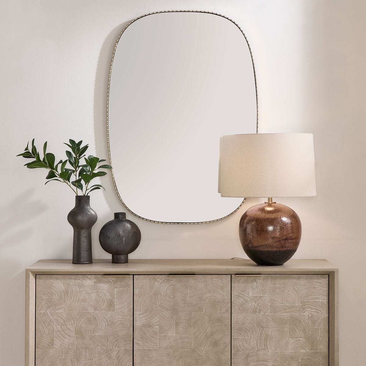 Uttermost Mirrors Nidia Mirror in Antique Gold House of Isabella UK