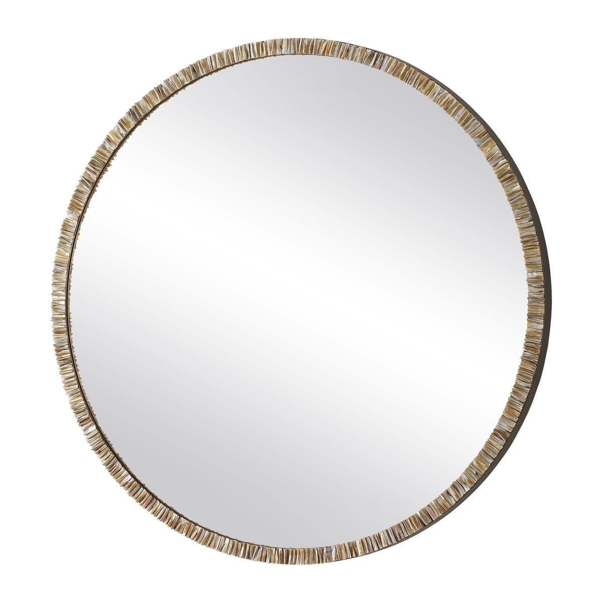 Uttermost Mirrors Odeon Shell Inlay Round Mirror House of Isabella UK