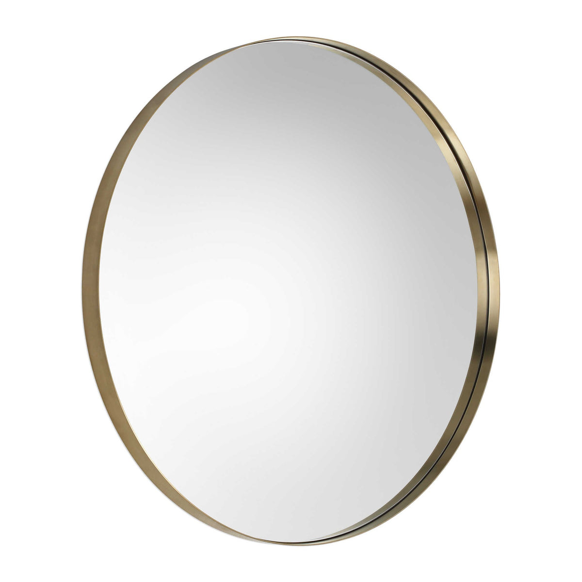 Uttermost Mirrors Padria Round Mirror - 102cm Brass House of Isabella UK