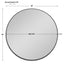 Uttermost Mirrors Padria Round Mirror - 122cm Black House of Isabella UK