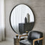 Uttermost Mirrors Padria Round Mirror - 152cm Black House of Isabella UK