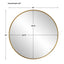 Uttermost Mirrors Padria Round Mirror - 152cm Brass House of Isabella UK