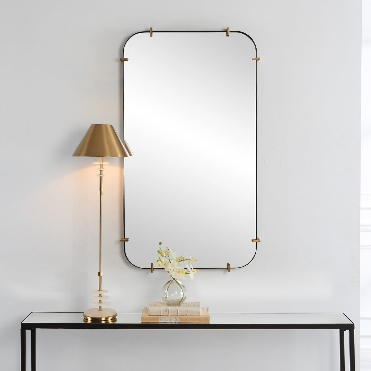 Uttermost Mirrors Pali Industrial Iron Mirror House of Isabella UK