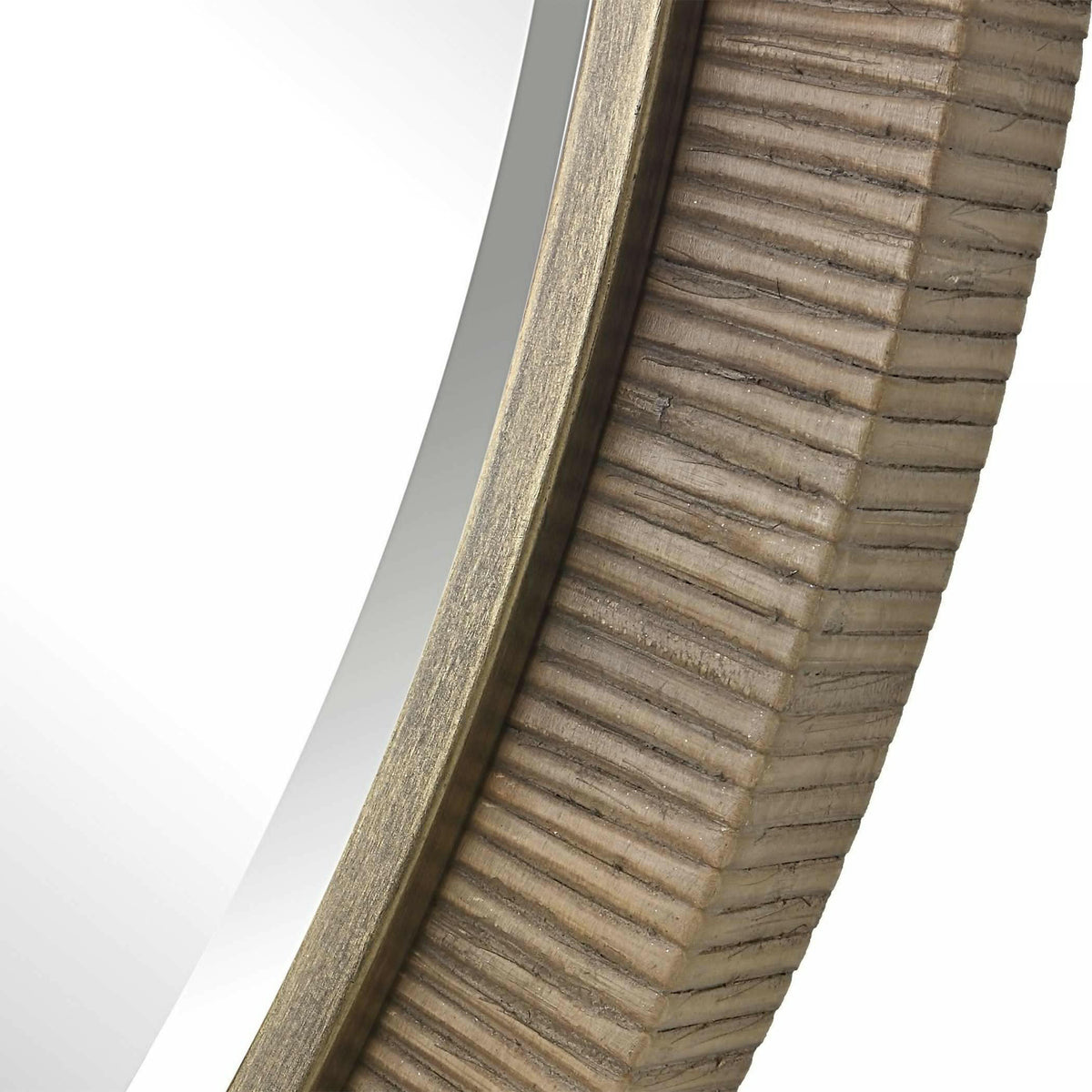 Paradise Round Rattan Mirror.