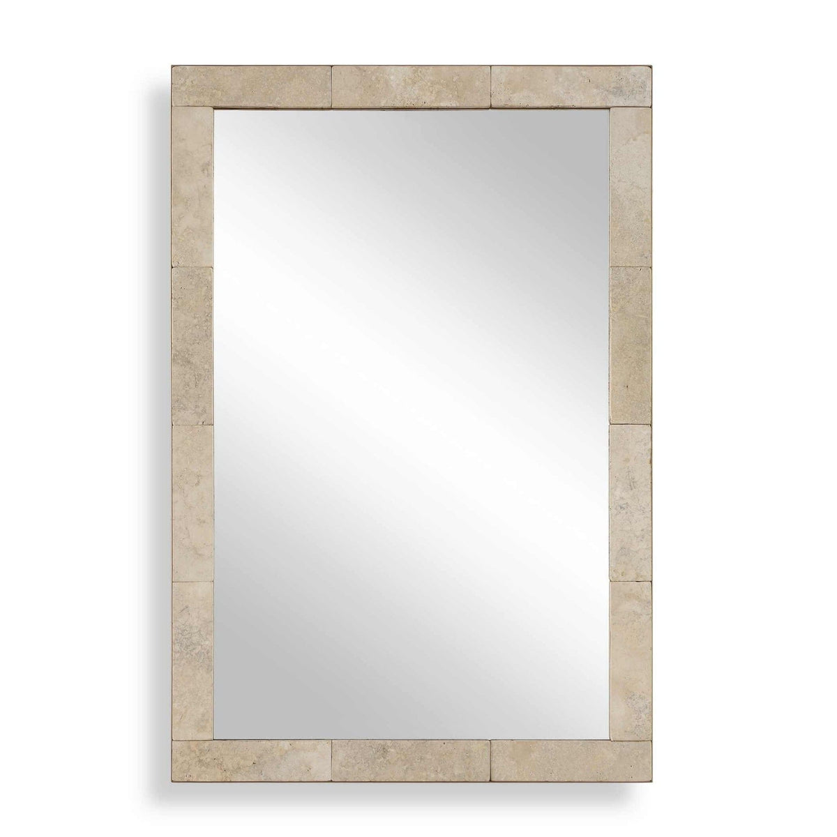 Uttermost Mirrors Pave Rectangular Travertine Mirror House of Isabella UK